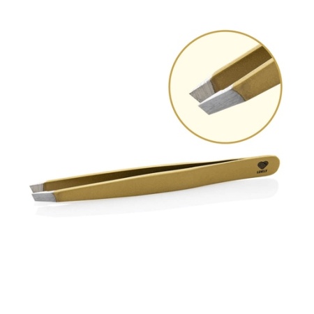 Пинцет для бровей Citrine цветной серии Mineral Lovely