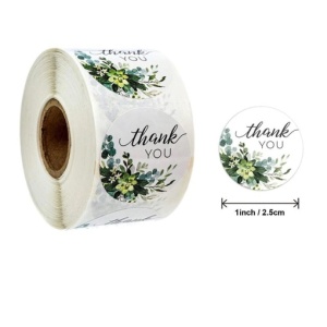 Наклейки "Thank You" Flowers (10 шт)