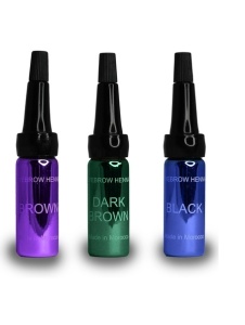 Набор Ekkobeauty из 3-х оттенков Brown/Dark Brown/Black (комплектация)