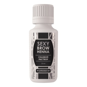 Раствор солевой для очищения ресниц и бровей Sexy Brow Henna, 30 мл