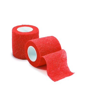 Бинт эластичный самоклеющийся, красный AS Company