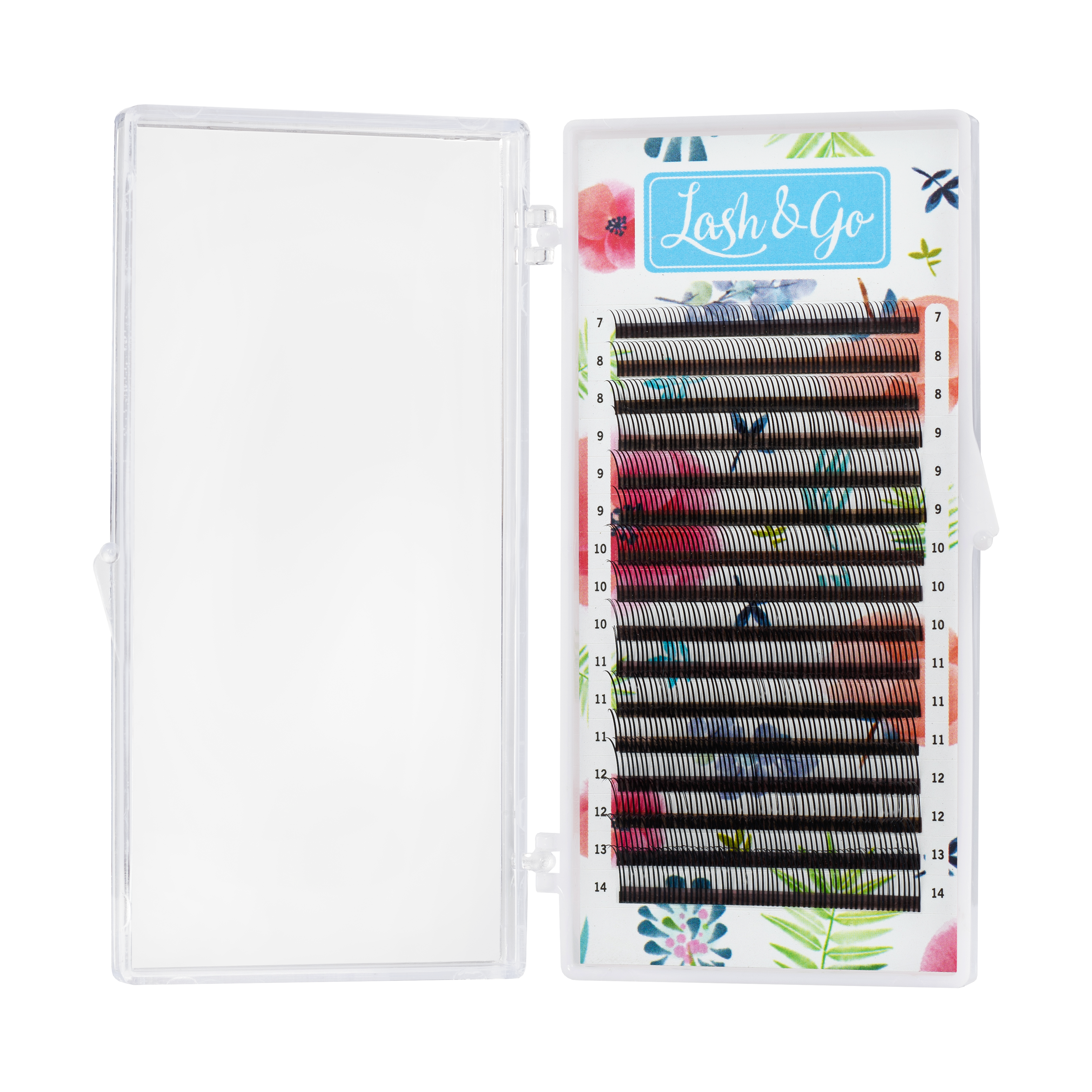 Черные ресницы Lash&Go 3D (16 линий)