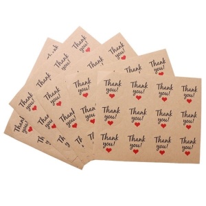 Наклейки "Thank You" большие (12 шт)