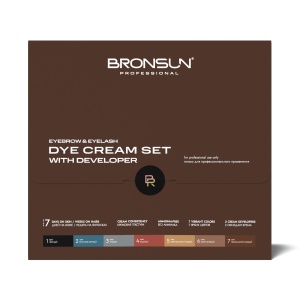 Набор крем-красок с оксидантом BRONSUN, лимитированная серия