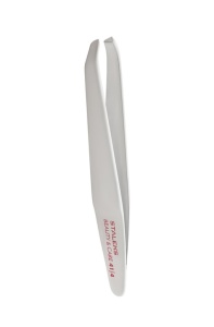 Пинцет для коррекции бровей BESPECIAL mini  (белый, Soft Touch)