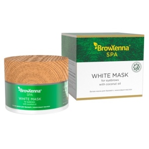 Белая маска для бровей с кокосовым маслом BrowXenna®, 15 г