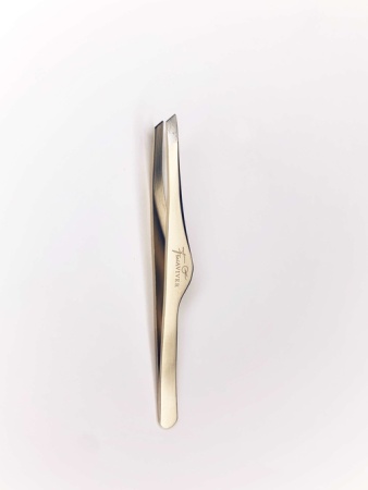 FreiAVIVER Пинцет (ручная заточка) Золотой матовый