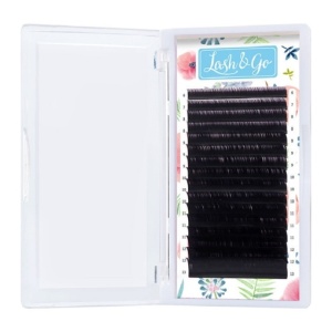 Черные ресницы Lash&Go микс (16 линий) (0,07/D+/7-14 mm)