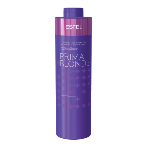 Серебристый шампунь для холодных оттенков блонд PRIMA BLONDE, 1000 мл ESTEL