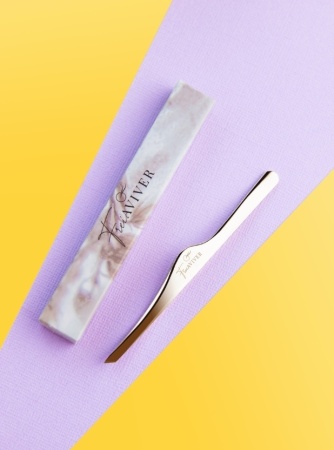 FreiAVIVER пинцет (ручная заточка) Золотой Глянец