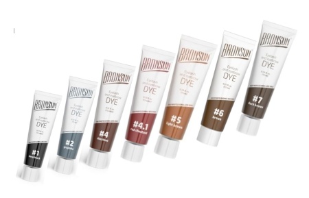 NEW Краска для ресниц и бровей BRONSUN, 15 мл.