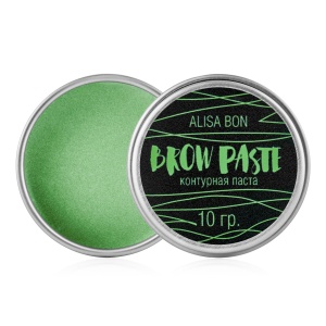 Контурная паста для бровей"BROW PASTE" 10г, зелёная Alisa Bon
