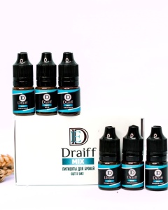 Минисет для бровей DRAIFF MIX 6*6 мл