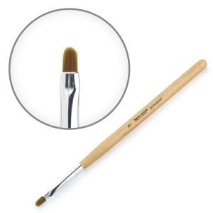 Кисть синтетическая (закруглённая) Mileо №4