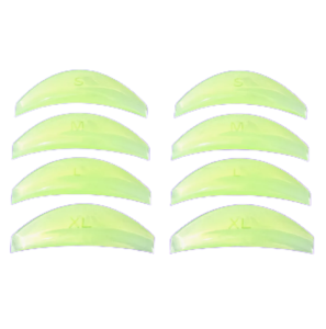 KillTrend Набор валиков для ламинирования ресниц, прозрачный зеленый (4 пары)