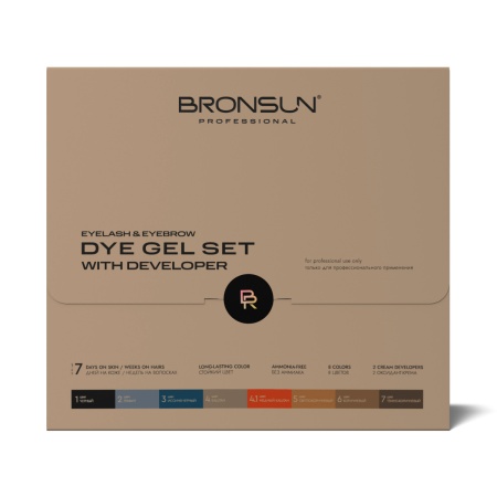 Набор гель-красок с оксидантом BRONSUN, лимитированная серия