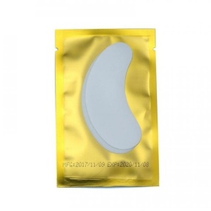 Патчи под глаза для наращивания и окрашивания ресниц классические,золотая упаковка,1 пара 